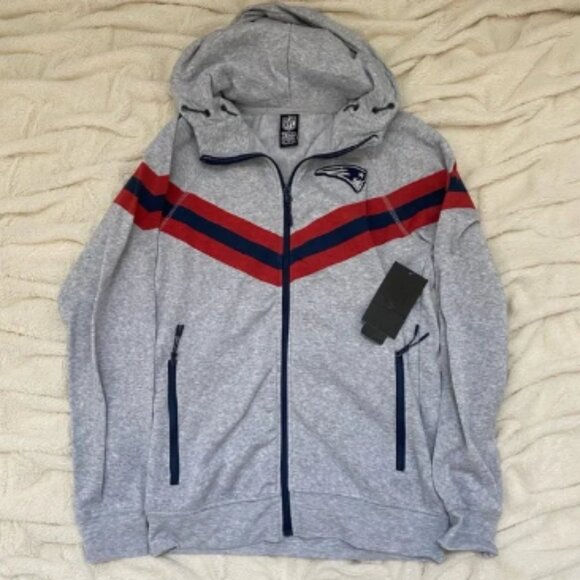 NWT Patriots NFL New England football zip-up jacket - Picture 1 of 7